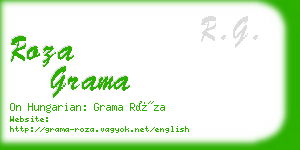 roza grama business card